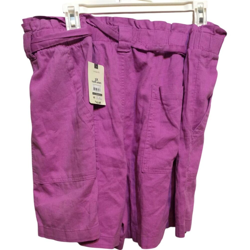 Terra Sky 3X Purple Shorts 24/26W skuA